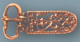 Frühmittelalterliche Gürtelschnalle, Bronze