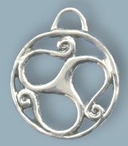 Keltisches Triskell, Silber